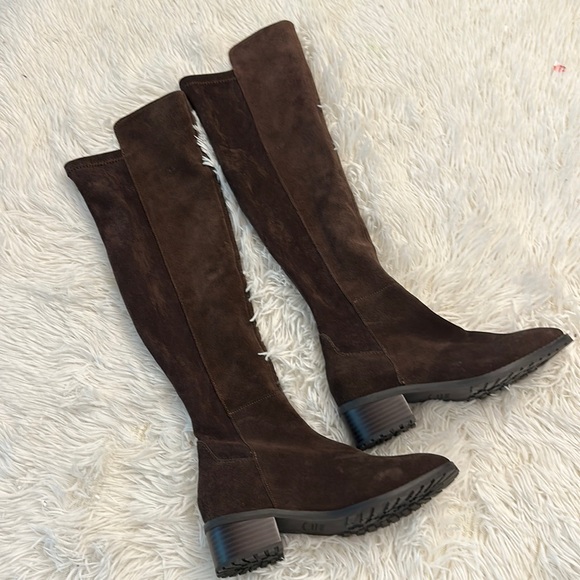 NEW $230 Blondo x Tuckernuck Velma Brown suede OTK riding boot women size - Picture 7 of 9